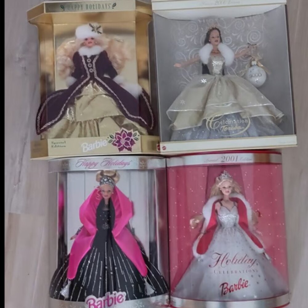 Barbie - Lot of 4 dolls, multiple years 1996 - 2001